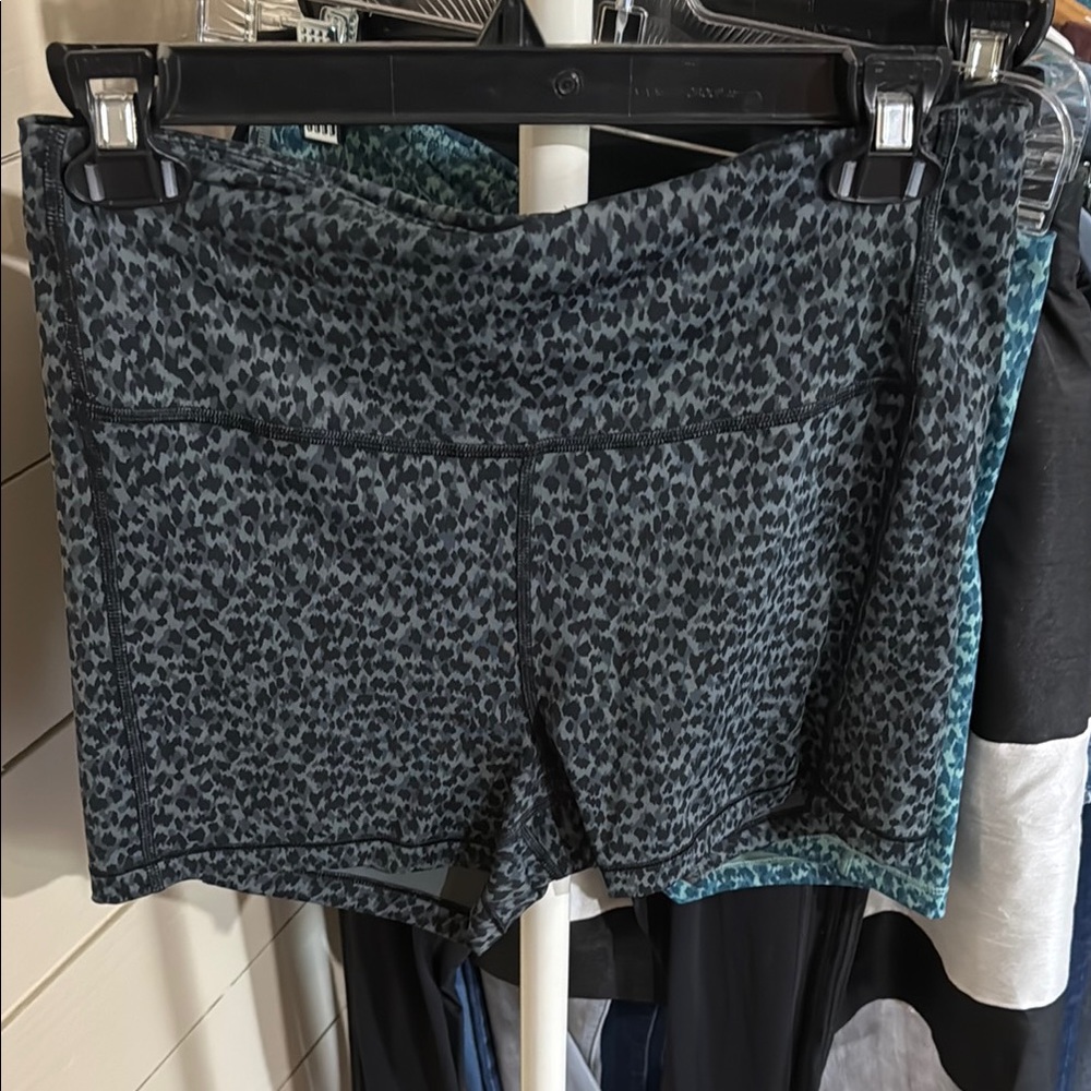 Gray Athletic Shorts with Stretchy Moisture-Wicking Fabric